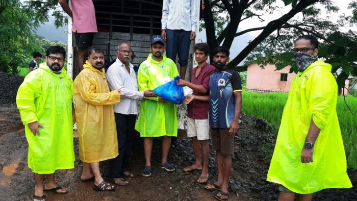 Ration for Flood Victims of Taliye Gaon/ Kope/ Wadavali in MAHAD